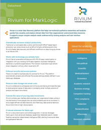 Rivium MarkLogic Datasheet